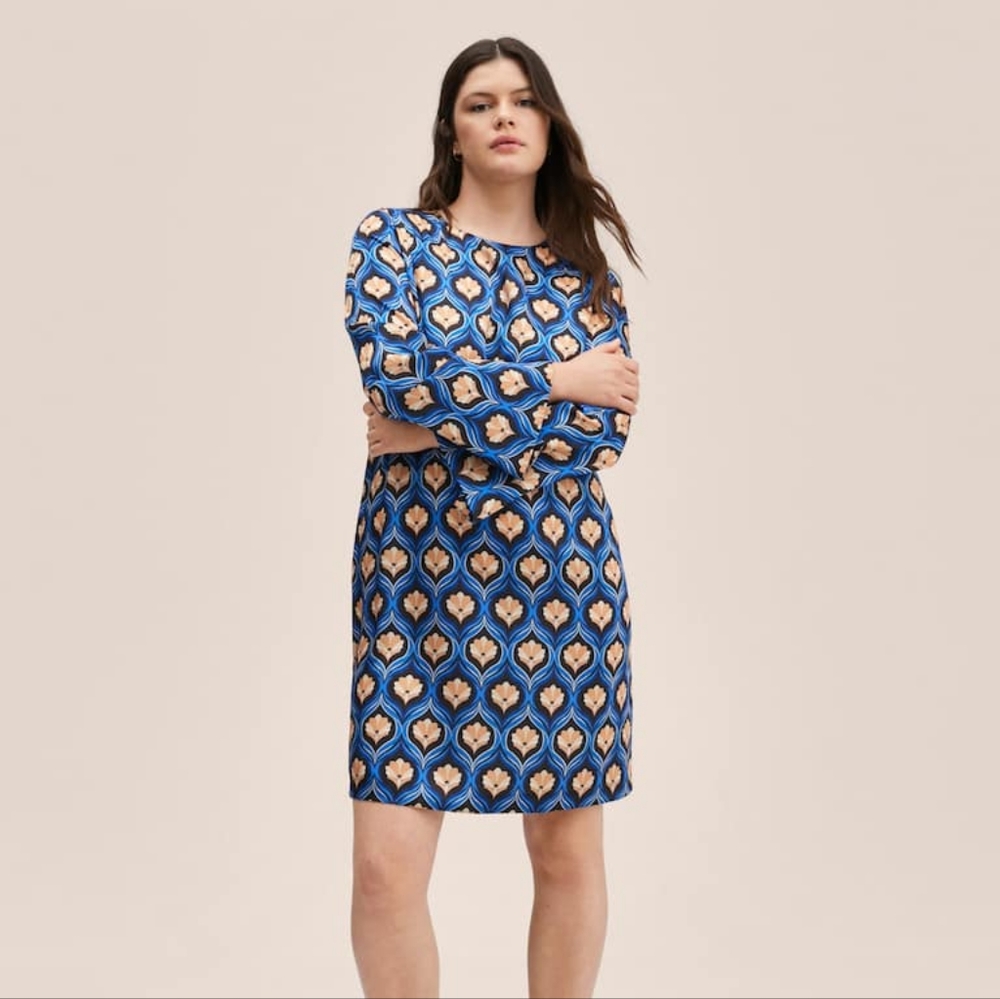 MANGO RETRO PRint dress - Picture 5 of 5